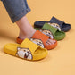 Shiba Inu Pattern Slippers Female Indoor Fashion Cartoon Sandals and Slippers Household Bathroom Leaking Platform Sandals Male