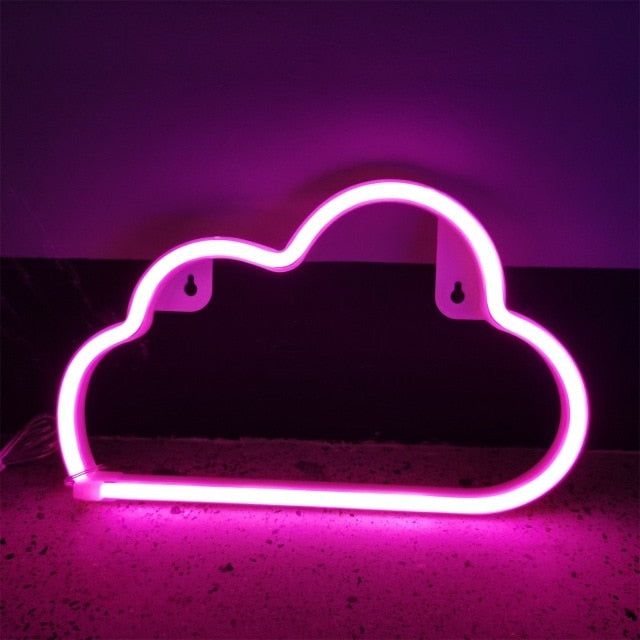 Neon Dreamscape Cloud Lamps